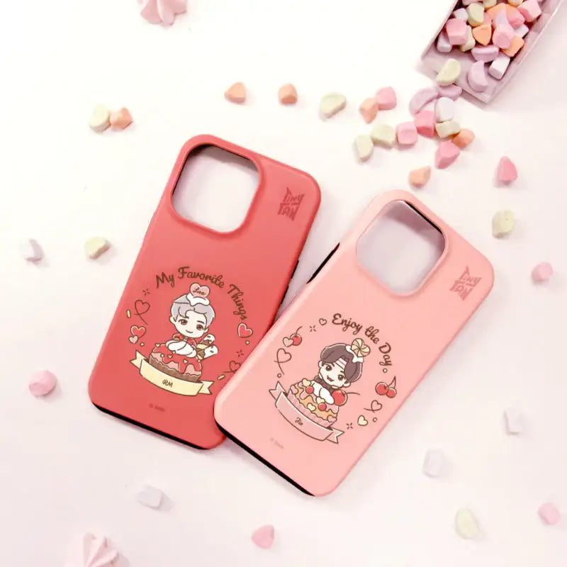 BTS - TinyTAN - Sweet Time iPhone Dual Guard Case - BTS TinyTAN - Phone Case - Harumio
