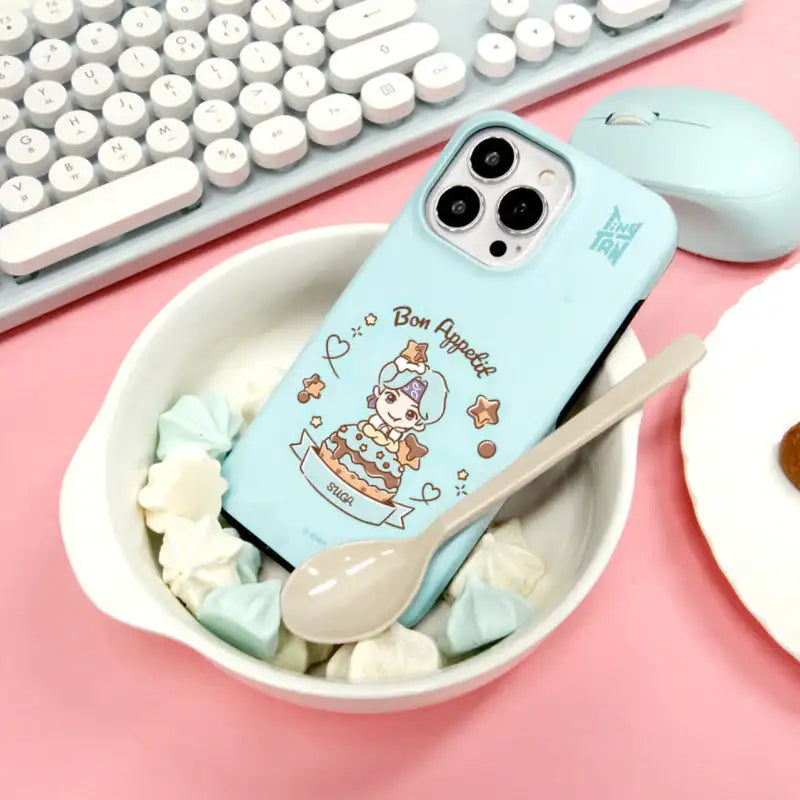 BTS - TinyTAN - Sweet Time iPhone Dual Guard Case - BTS TinyTAN - Phone Case - Harumio