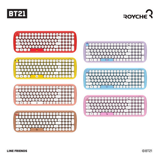 BT21 x Royche - Wireless Retro Keyboard