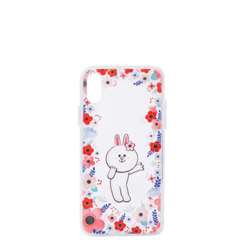 BT21 - Flower Collection - Connie Gel Hard Case - IPhone X / 8 / 8+ - BT21 - Phone Case - Harumio