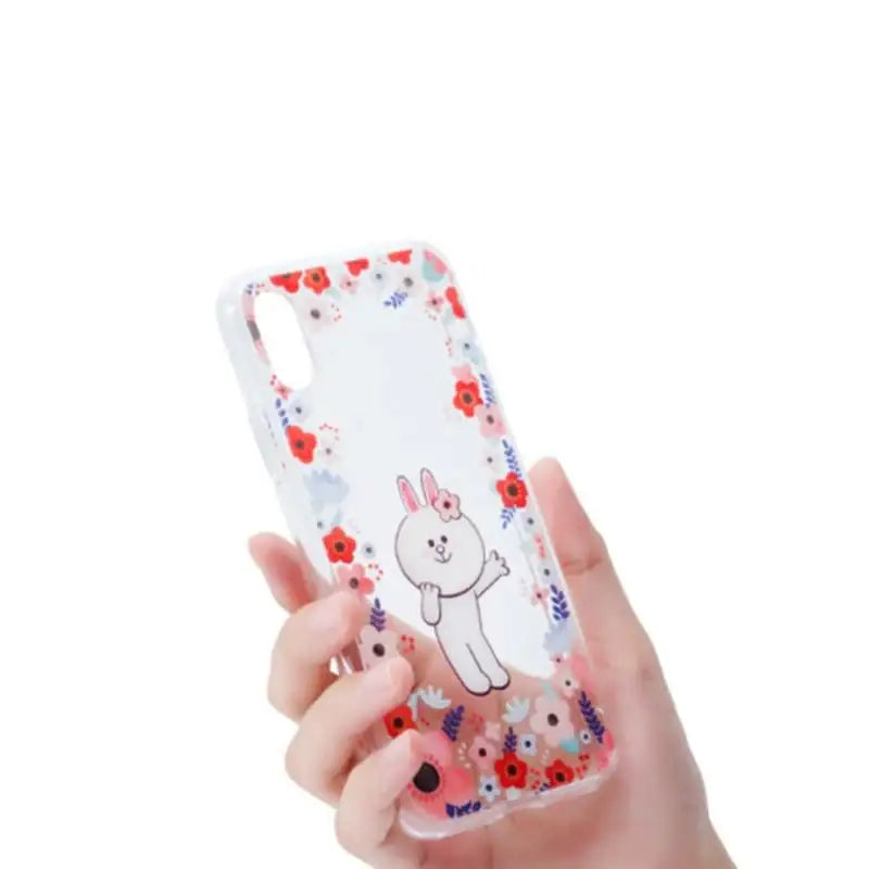 BT21 - Flower Collection - Connie Gel Hard Case - IPhone X / 8 / 8+ - BT21 - Phone Case - Harumio