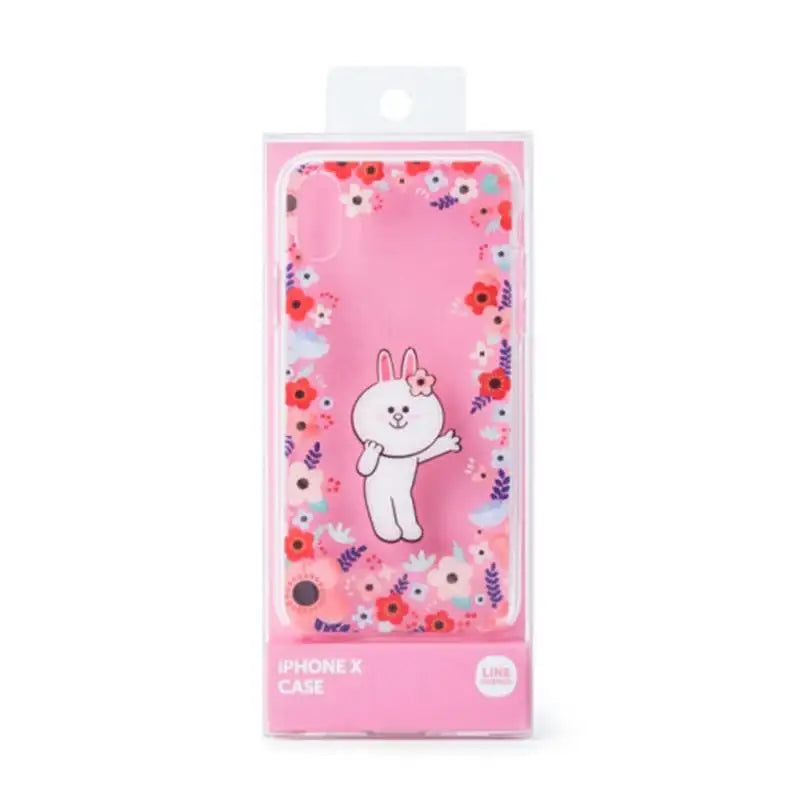 BT21 - Flower Collection - Connie Gel Hard Case - IPhone X / 8 / 8+ - BT21 - Phone Case - Harumio