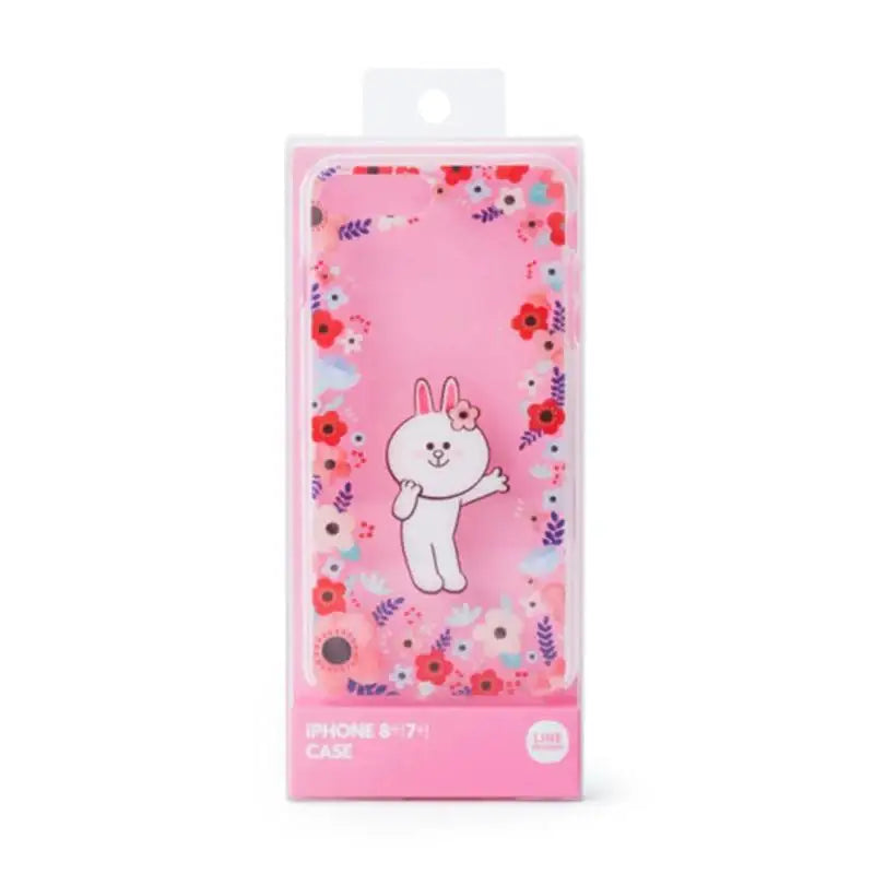 BT21 - Flower Collection - Connie Gel Hard Case - IPhone X / 8 / 8+ - BT21 - Phone Case - Harumio