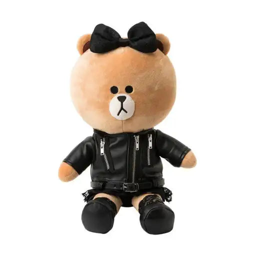 Line Friends - Winter Edition Black Lace Dress Doll Figure - Choco - Line Friends - Accessories - Harumio