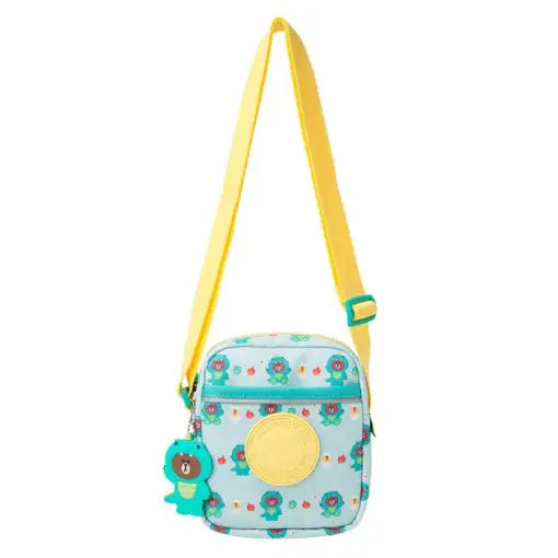 Line Friends - Winter Edition Kids Cross Bag - Dino Brown - Line Friends - Accessories - Harumio