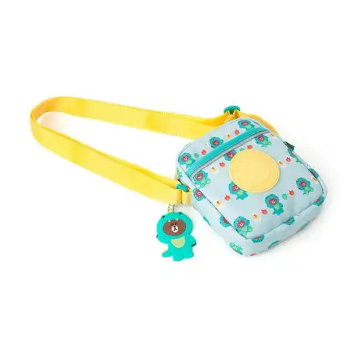 Line Friends - Winter Edition Kids Cross Bag - Dino Brown - Line Friends - Accessories - Harumio