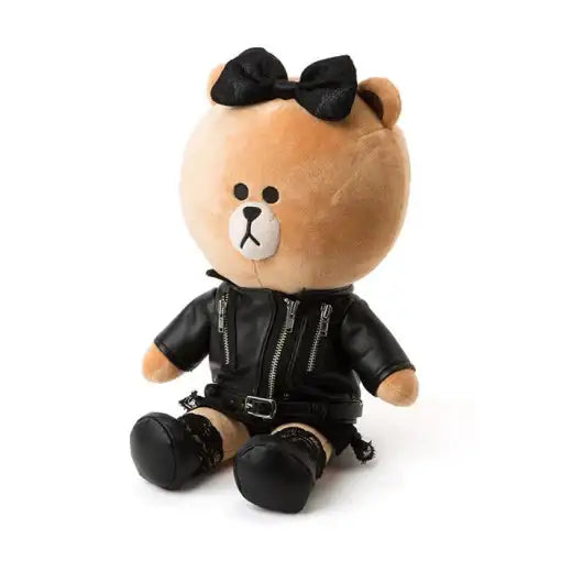 Line Friends - Winter Edition Black Lace Dress Doll Figure - Choco - Line Friends - Accessories - Harumio