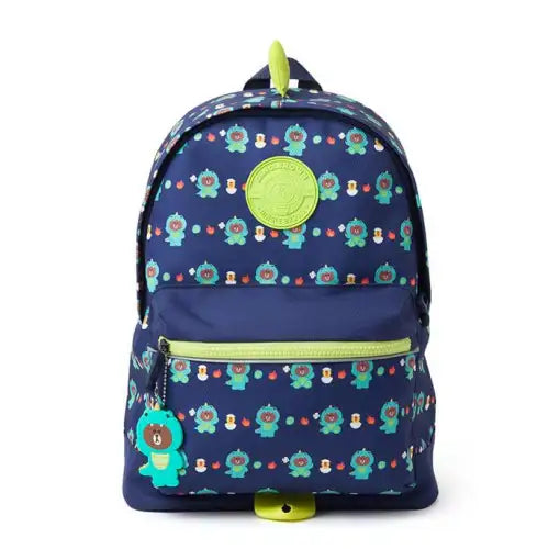 Line Friends - Winter Edition Kids Backpack - Dino Brown - Line Friends - Accessories - Harumio