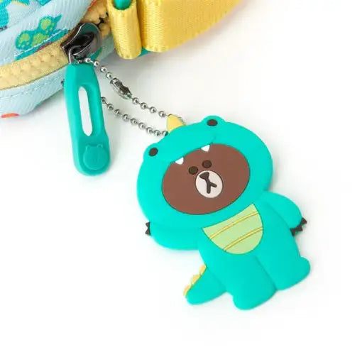 Line Friends - Winter Edition Kids Cross Bag - Dino Brown - Line Friends - Accessories - Harumio
