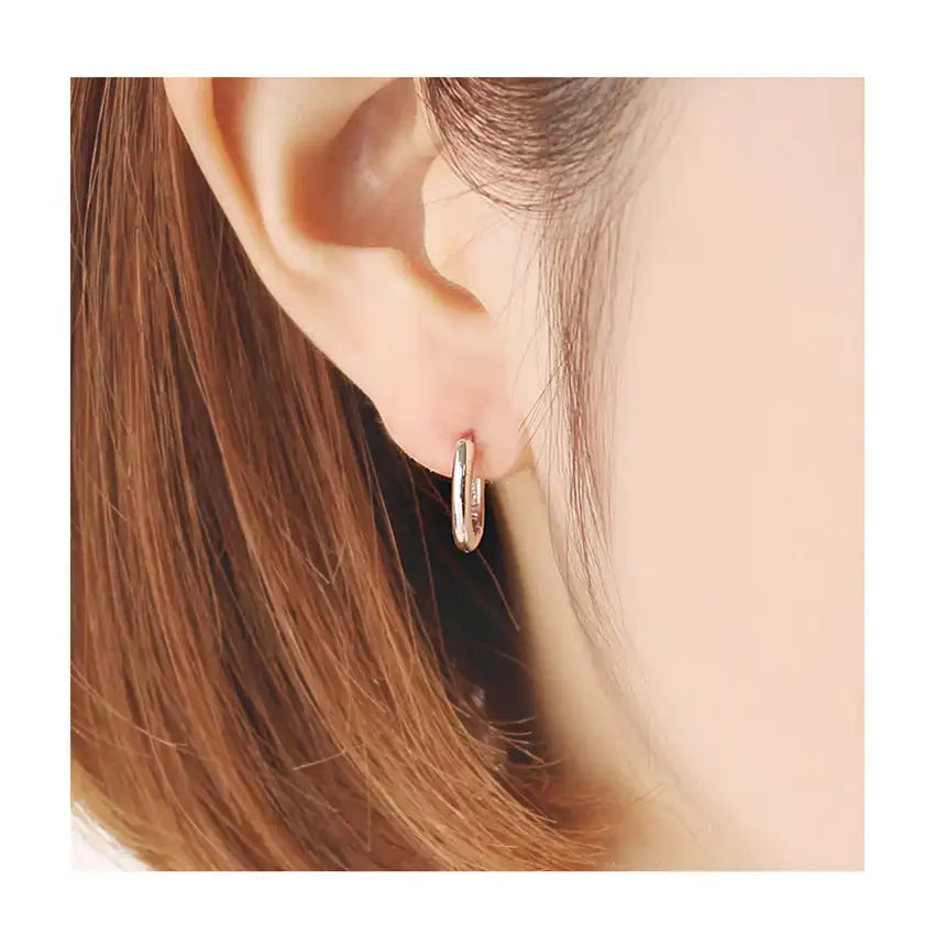 OST - Basic Simple Silver Earrings - OST - Jewelry - Harumio