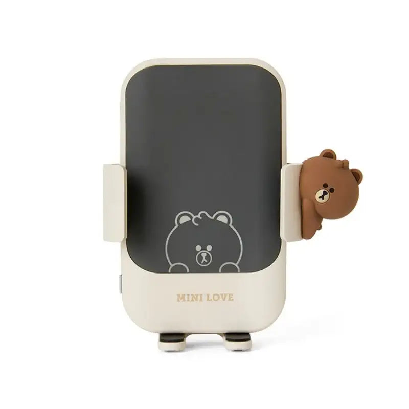 LINE FRIENDS - Brown & Friends Car Fast Wireless Charging Cradle - LINE FRIENDS - Car wireless charger - Harumio