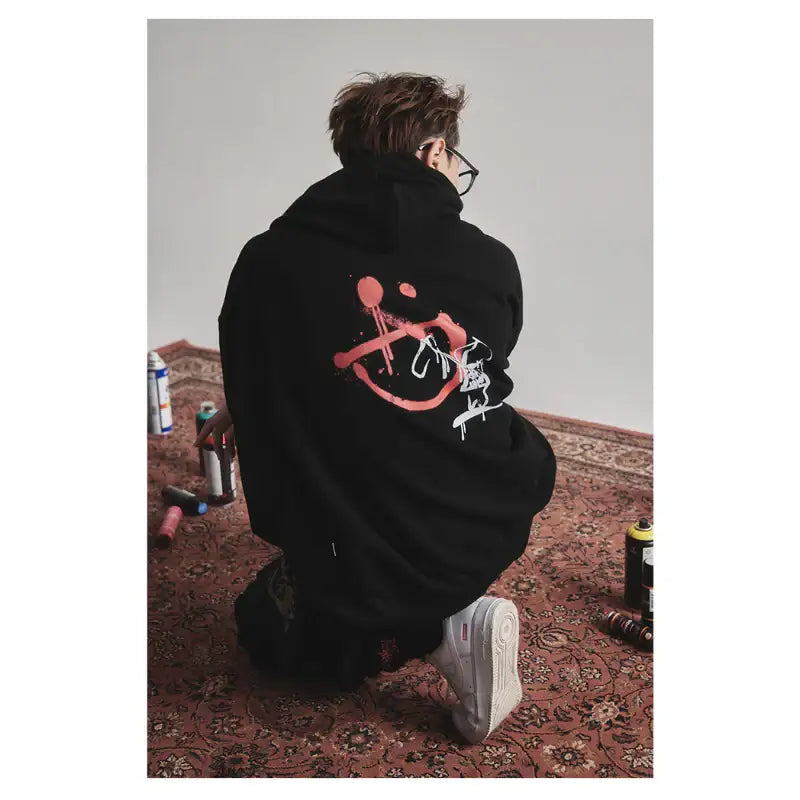 ULKIN X iKON DK - iKonic Smile Hoodie - iKON - Hoodie - Harumio