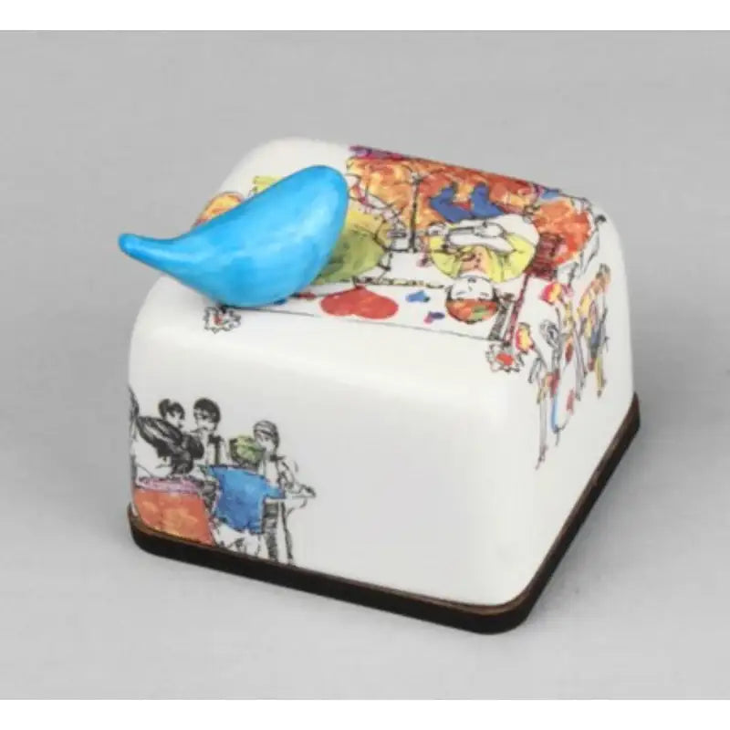 HK Studio - Moony Ceramic Green Band Musical Paperweight - HK Studio - Music Box - Harumio