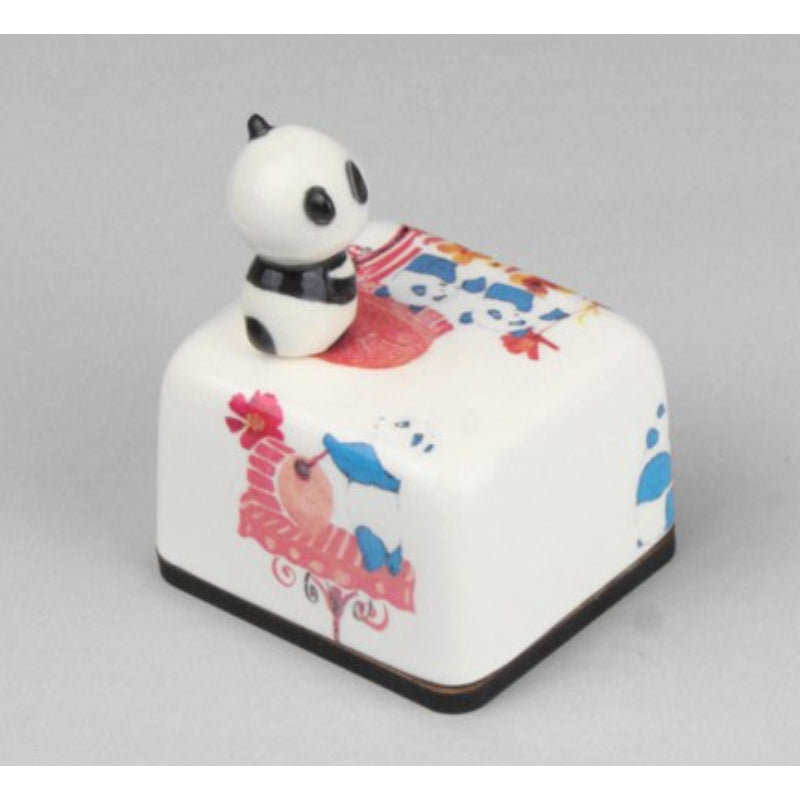 HK Studio - Moony Ceramic Panda Musical Paperweight