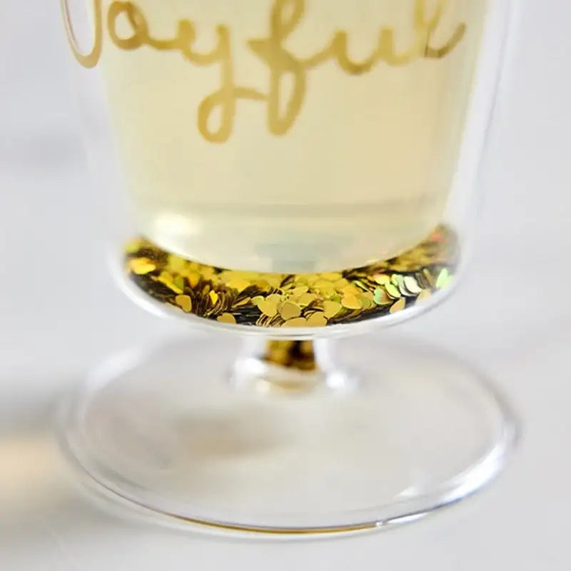 Korean Winter Story - Double Flake Heat Resistant Glass Goblet - Modern House - Goblet Glass - Harumio