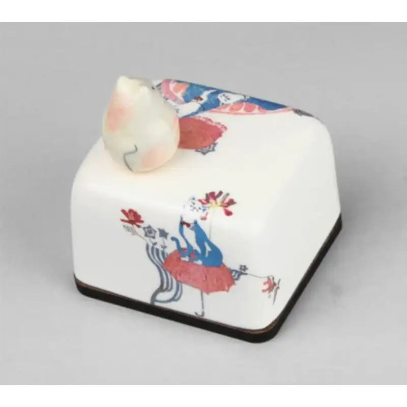 HK Studio - Moony Ceramic Cat Musical Paperweight - HK Studio - Music Box - Harumio