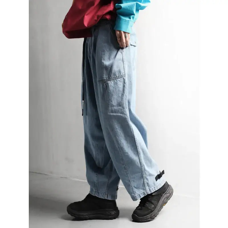 LABel M - Denim Belt Balloon Pants - LABel M - Pants - Harumio