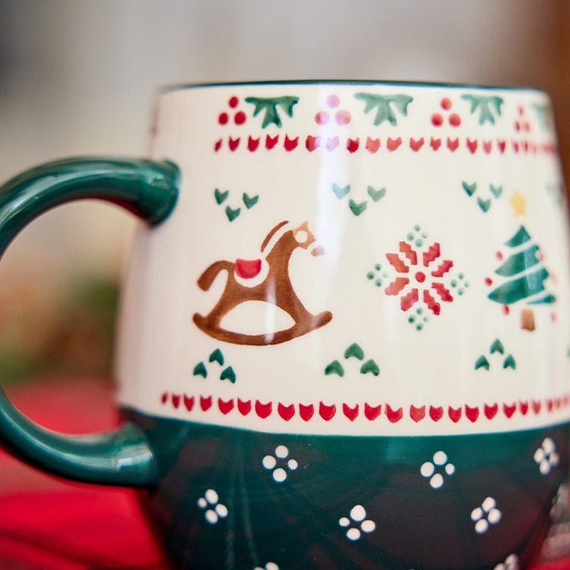 Korean Christmas Village - Large Mug