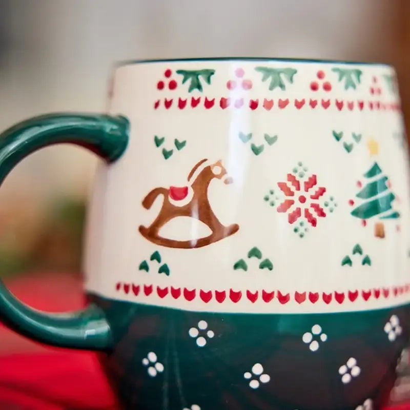 Korean Christmas Village - Large Mug - Modern House - Mugs - Harumio