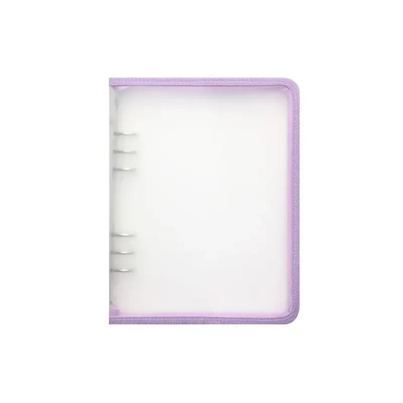 Yudaeng - A5/A6 - Translucent Zipper 6 Holes Diary Cover Pocket Binder - Yudaengdotcom - Binder Pockets - Harumio
