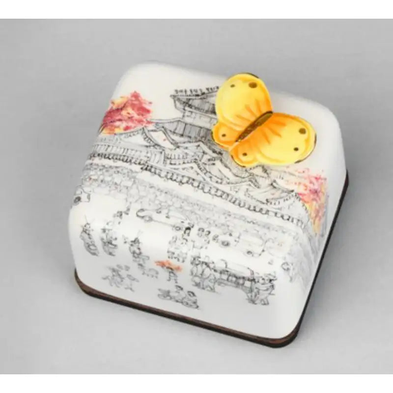 HK Studio - Moony Ceramic Changdeokgung Palace Musical Paperweight - HK Studio - Music Box - Harumio