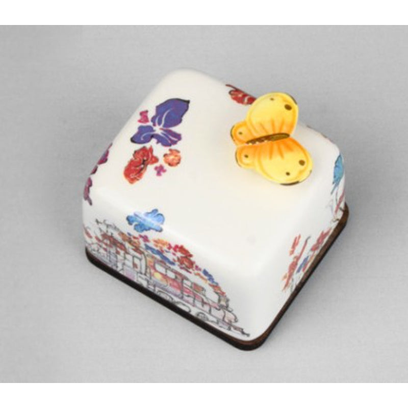 HK Studio - Moony Ceramic Flower Train Musical Paperweight - HK Studio - Music Box - Harumio