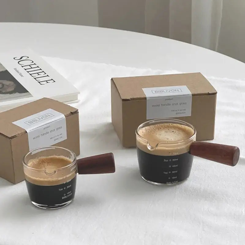 Like A Cafe - Wood Handle Shot Glass - Like A Cafe - Home & Living - Harumio