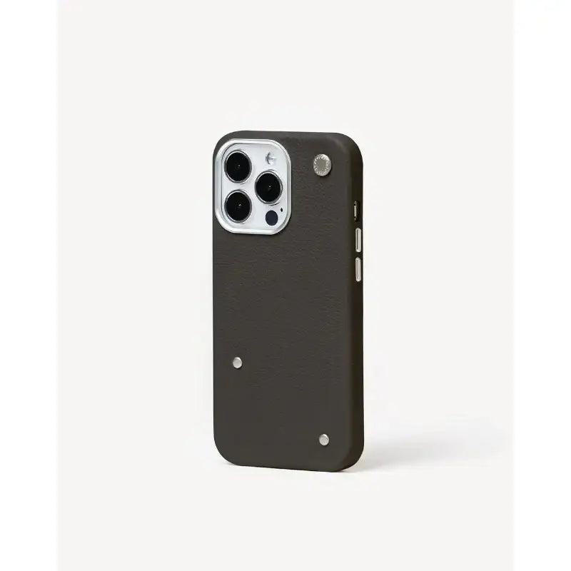 proper belongings - Round Studs Leather Case (iPhone) - proper belongings - Cases - Harumio