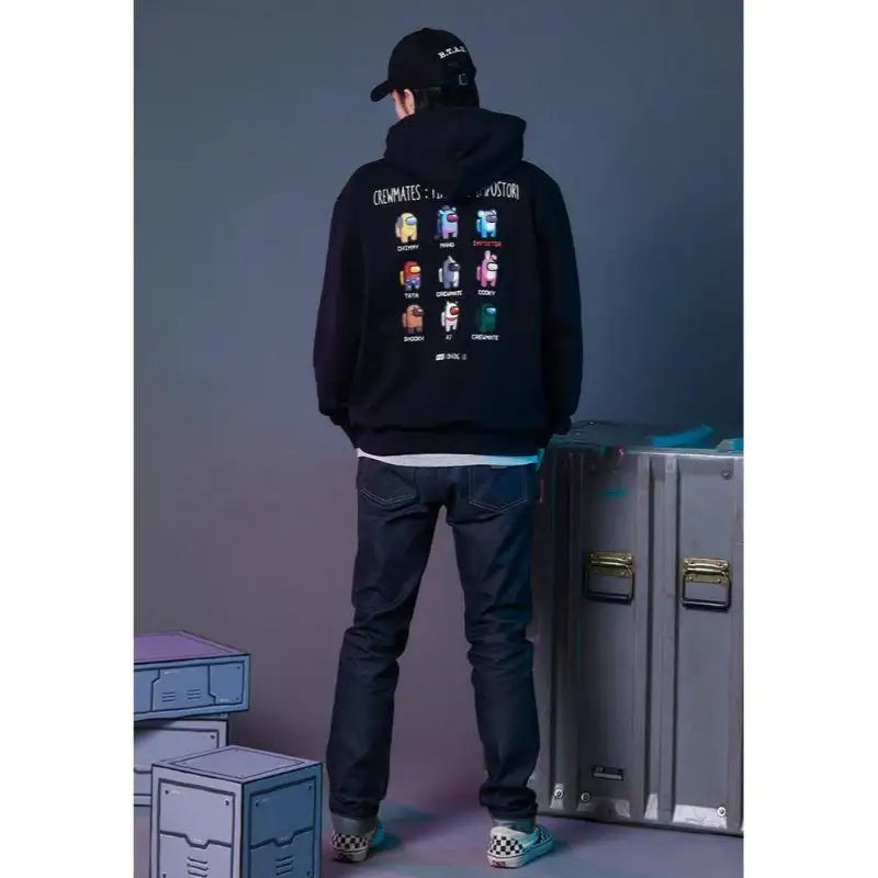 BT21 x AMONG US - Crewmates Hooded Sweatshirt - Limited Edition - LINE FRIENDS - Hooded sweatshirt - Harumio
