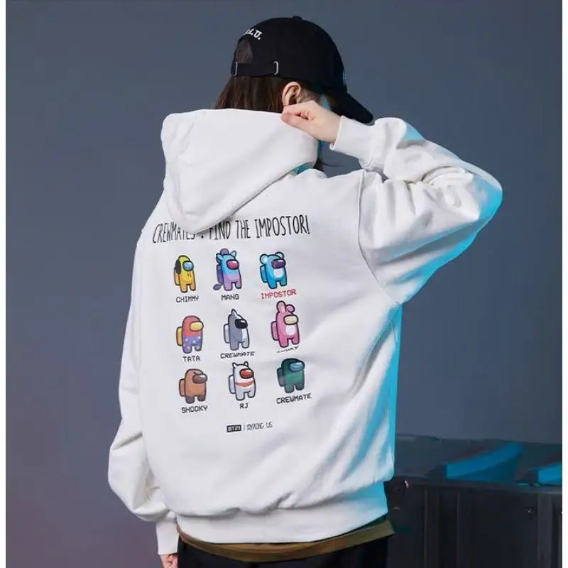 BT21 x AMONG US - Crewmates Hooded Sweatshirt - Limited Edition - LINE FRIENDS - Hooded sweatshirt - Harumio