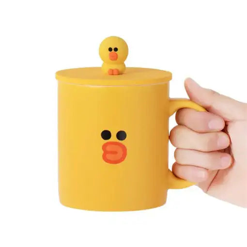 Line Friends - Mug with Cover Set - Line Friends - Accessories - Harumio