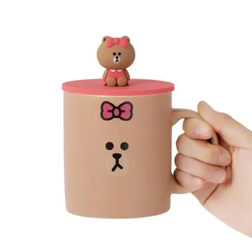 Line Friends - Mug with Cover Set - Line Friends - Accessories - Harumio
