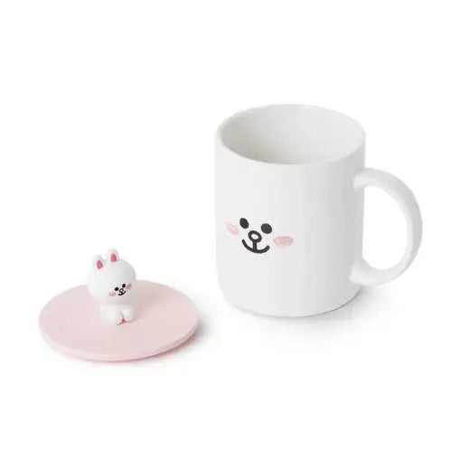 Line Friends - Mug with Cover Set - Line Friends - Accessories - Harumio