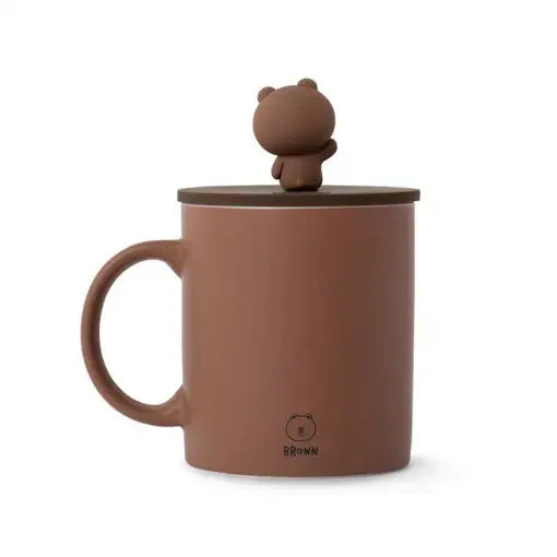 Line Friends - Mug with Cover Set - Line Friends - Accessories - Harumio