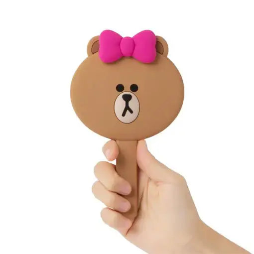 Line Friends - Silicon Hand Mirror - Line Friends - Accessories - Harumio