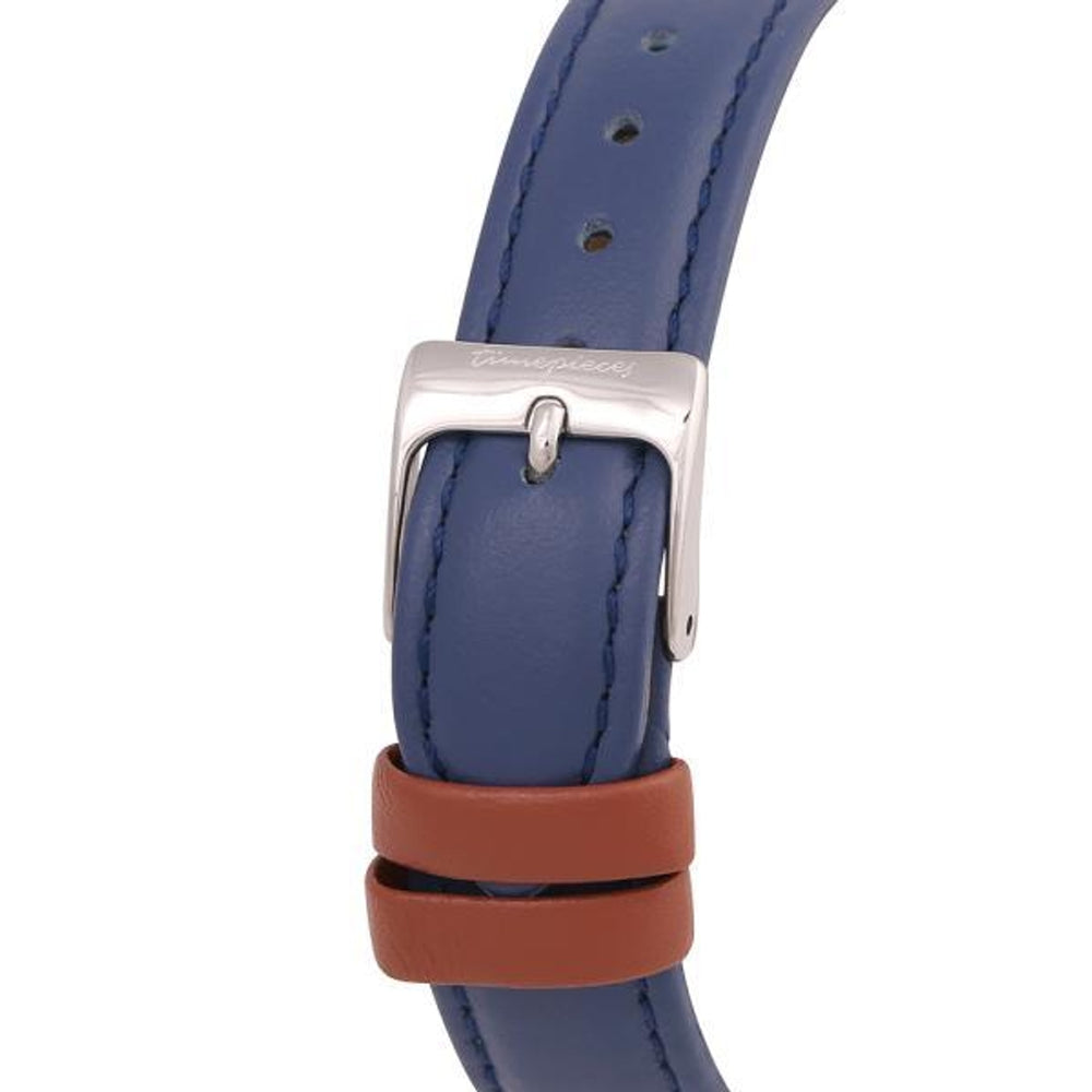 OST - Vivid Blue Casual Ladies Leather Watch