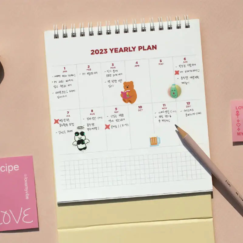 Be On D - 2023 My Schedule Keeper Desk Calendar - BE ON D - Calendars - Harumio