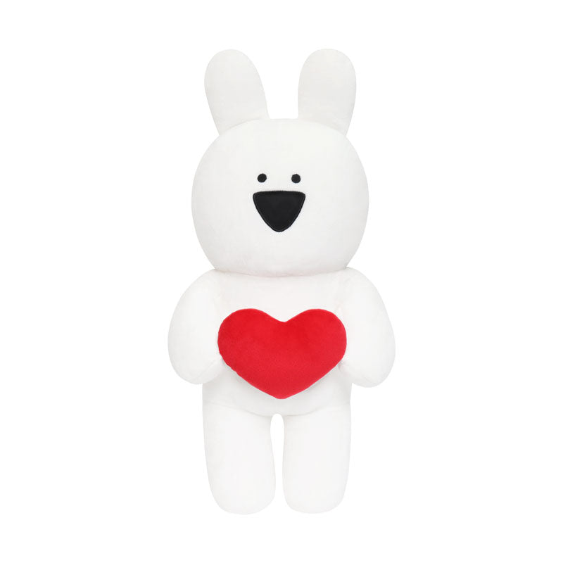 Overaction Bunny - Bunny With Heart Plushie (50cm)
