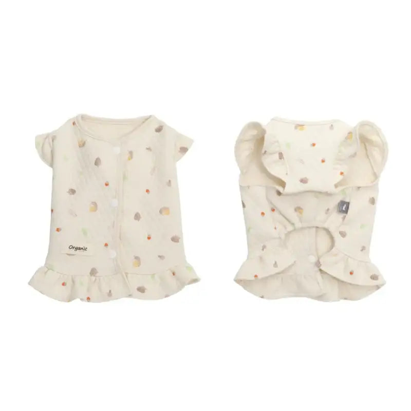 ITSDOG - Pet Organic Ruffle Quilted Vest - ITSDOG - Pet Clothes - Harumio