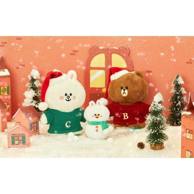 LINE Friends - Standing Doll Holiday Edition - Medium - LINE FRIENDS - Plush - Harumio