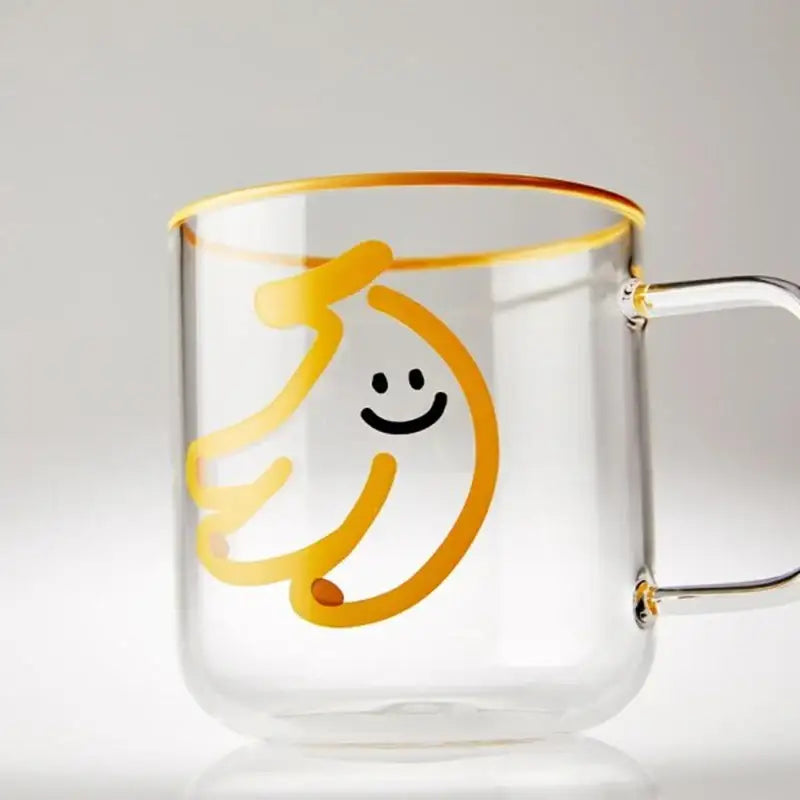 Korean Picnic Day - Heat Resistant Glass Mug - Modern House - Kitchenware - Harumio