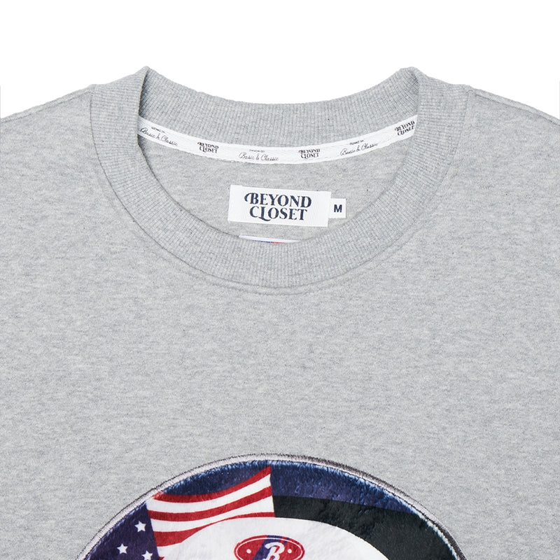 Beyond Closet - 2020 Winter Apollo Collection Classic Logo Patch Sweatshirts