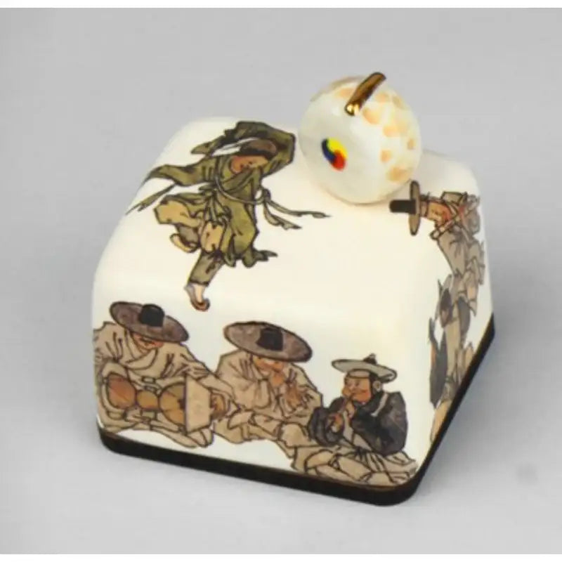 HK Studio - Moony Ceramic A Dancing Boy Musical Paperweight - HK Studio - Music Box - Harumio