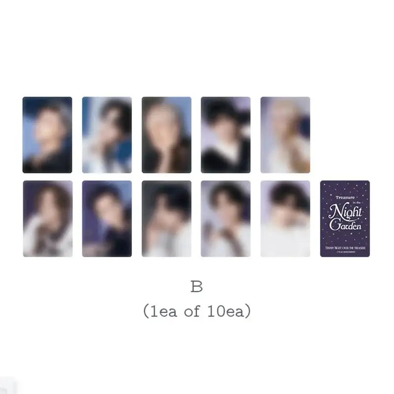 TREASURE - NIGHT GARDEN - Trading Photo Card - TREASURE - Collectible Trading Cards - Harumio