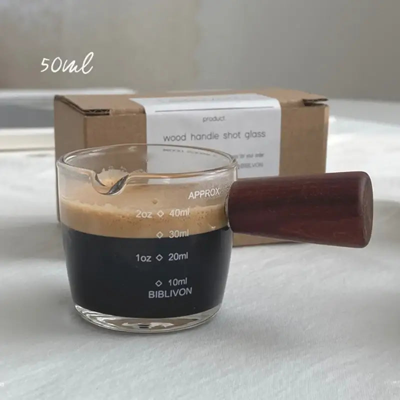 Like A Cafe - Wood Handle Shot Glass - Like A Cafe - Home & Living - Harumio