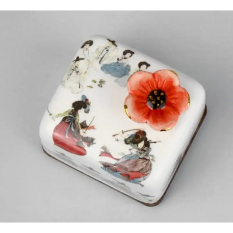 HK Studio - Moony Ceramic Two-Sword Dance Musical Paperweight - HK Studio - Music Box - Harumio