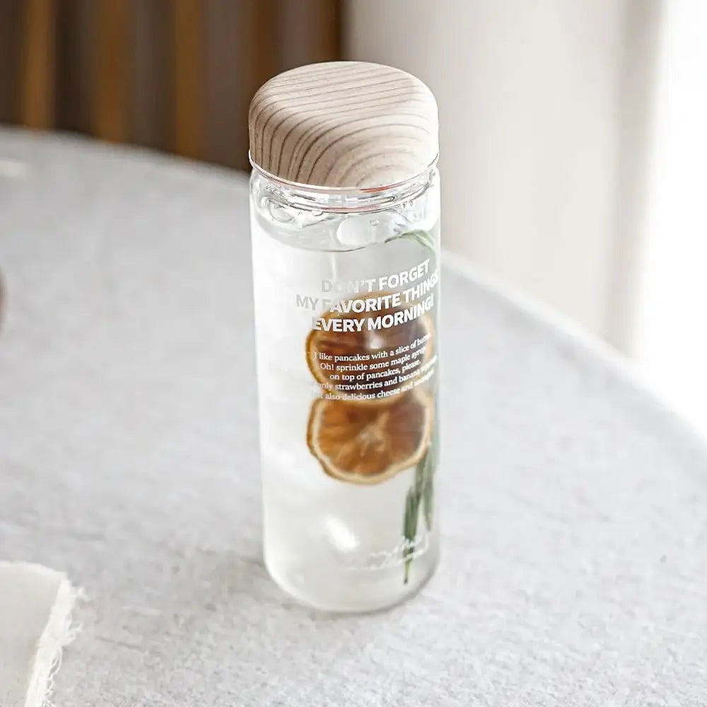 August8th - Every Morning Wood Bottle (500ml) - August8th - Accessories - Harumio