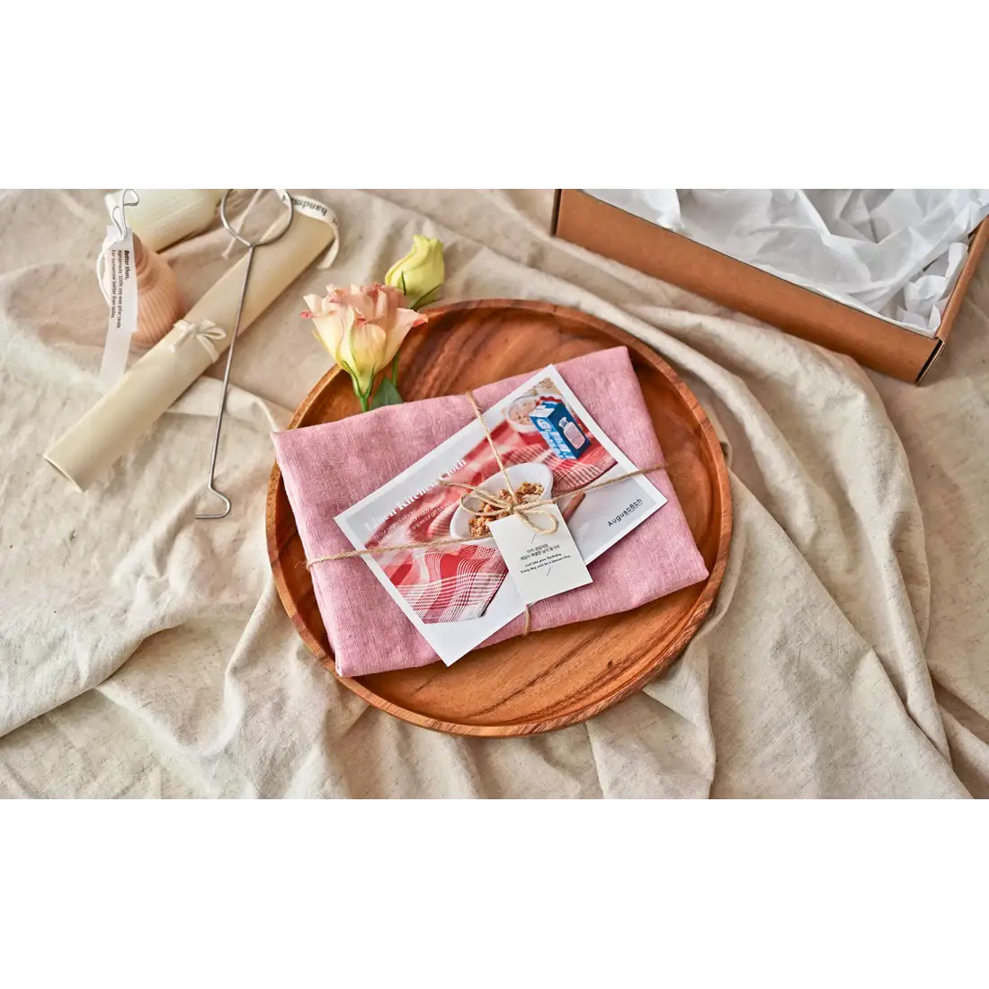 August8th - Plain Linen Kitchen Cloth - August8th - Accessories - Harumio