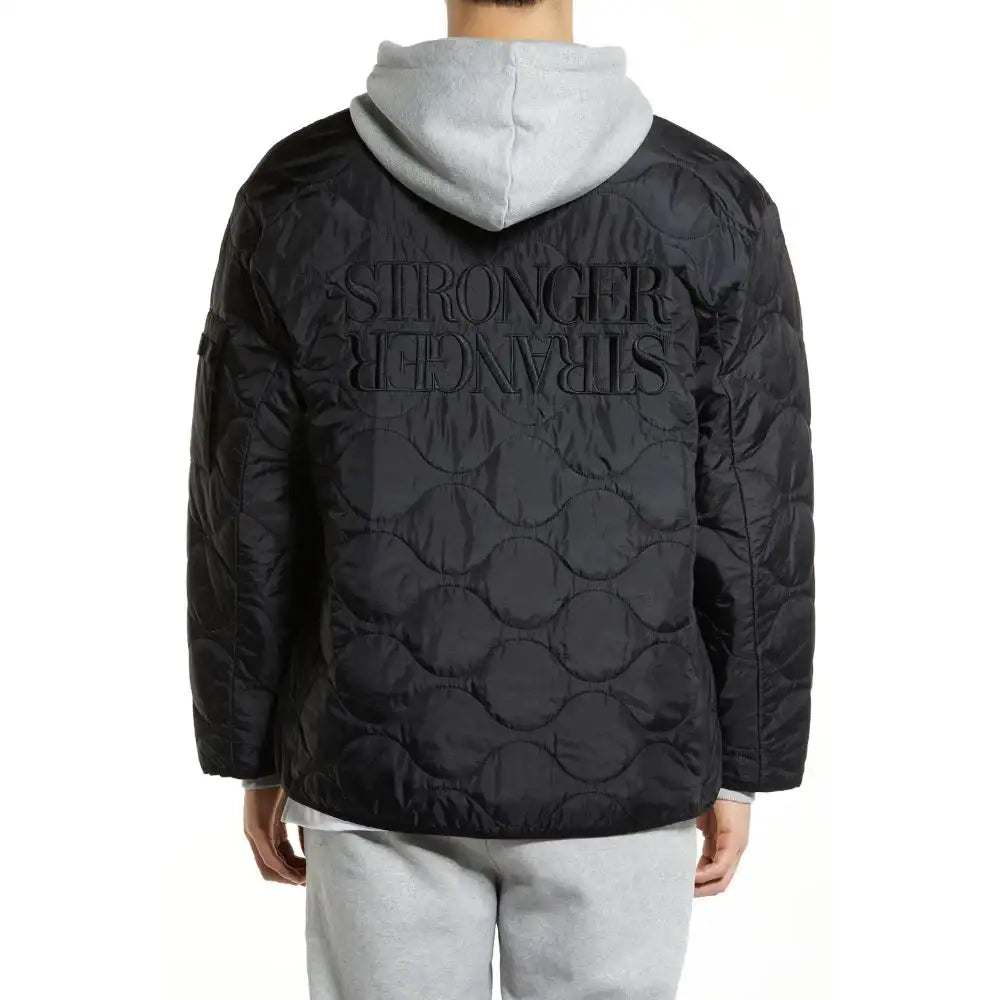 DRX - Slogan Quilted Jumper - DRX - Clothing - Harumio