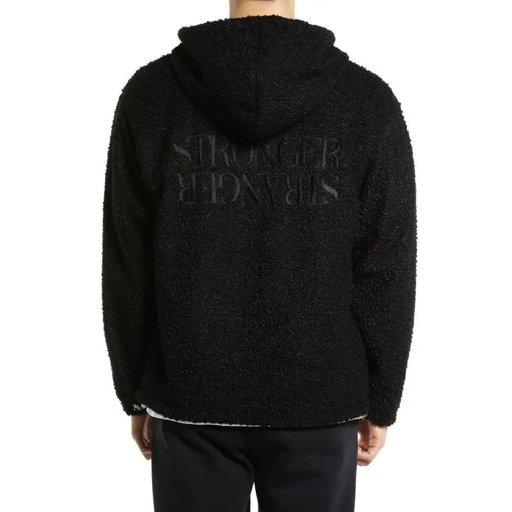 DRX - Slogan Fleece Hood Zip-Up - DRX - Clothing - Harumio